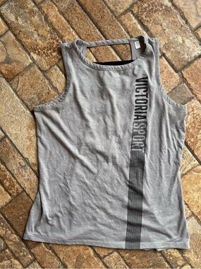 Victoria’s Secret Sport Gray Strappy Back Tank Top